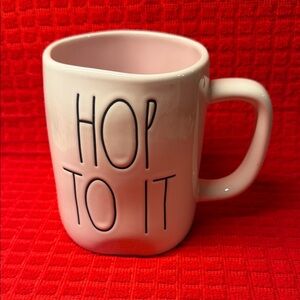 Rae Dunn Ceramic Coffee Mug  'Hop To It' Mug